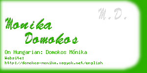 monika domokos business card